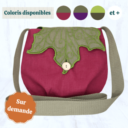 Sac Feuille Bicolore - Sur commande