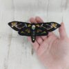 Barrette papillon - Sphinx tête de mort